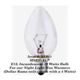 NL011:  10W Night Light Warmer Bulb