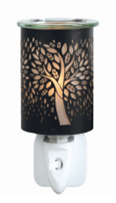 NL252211: Night Light with Wax Warmer Function - Silver Forest; E14; 10W