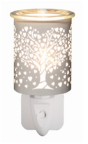 NL252213: Night Light with Wax Warmer Function - White Love Tree; E14; 10W