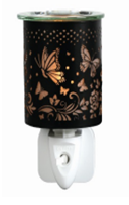 NL252221: Night Light with Wax Warmer Function - Black Butterfly; E14; 10W