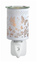 NL252222: Night Light with Wax Warmer Function - White Butterfly; E14; 10W