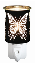 NL252223: Night Light with Wax Warmer Function - Black Big Butterfly; E14; 10W