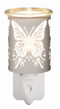 NL252224: Night Light with Wax Warmer Function - White Big Butterfly; E14; 10W