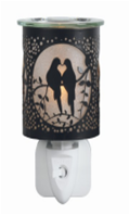 NL252231: Night Light with Wax Warmer Function - Black Doves; E14; 10W