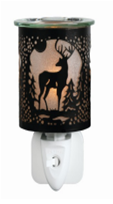 NL252233: Night Light with Wax Warmer Function - Black Deer; E14; 10W