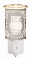 NL252237: Night Light with Wax Warmer Function - White Owl; E14; 10W