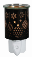 NL252243: Night Light with Wax Warmer Function - Black Season's Greeting; E14; 10W