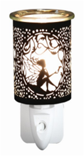 NL252251: Night Light with Wax Warmer Function - Black Fairy; E14; 10W