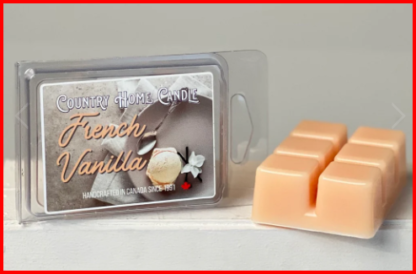 CHC-A07: *  French Vanilla Scented Wax Melt - 3 oz/6 Blocks Soy & Paraffin Blend