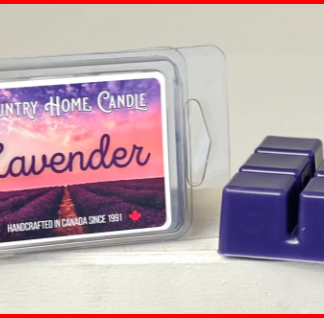 CHC-A10: * Lavender Scented Wax Melt - 3 oz/6 Blocks Soy & Paraffin Blend