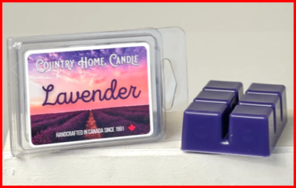 CHC-A10: * Lavender Scented Wax Melt - 3 oz/6 Blocks Soy & Paraffin Blend