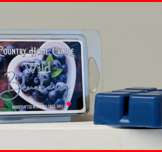 CHC-A15: *  Blueberry Scented Wax Melt - 3 oz/6 Blocks Soy & Paraffin Blend