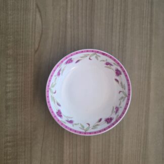 BS1109: 4" Sauce Dish - Pink Flower New Bone China