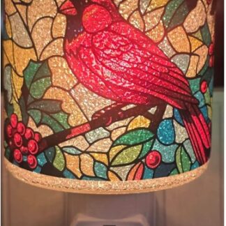 NL271133: Cardinal Tifanny Glass Night Light, E12, 7W