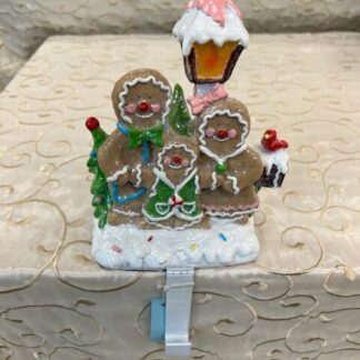 XM707500: Resin Gingerbread Stocking Holder 21.5''x17.8''x17''