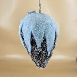 XY610600: Styrofoam Cone Hanging Ornament 7.25''